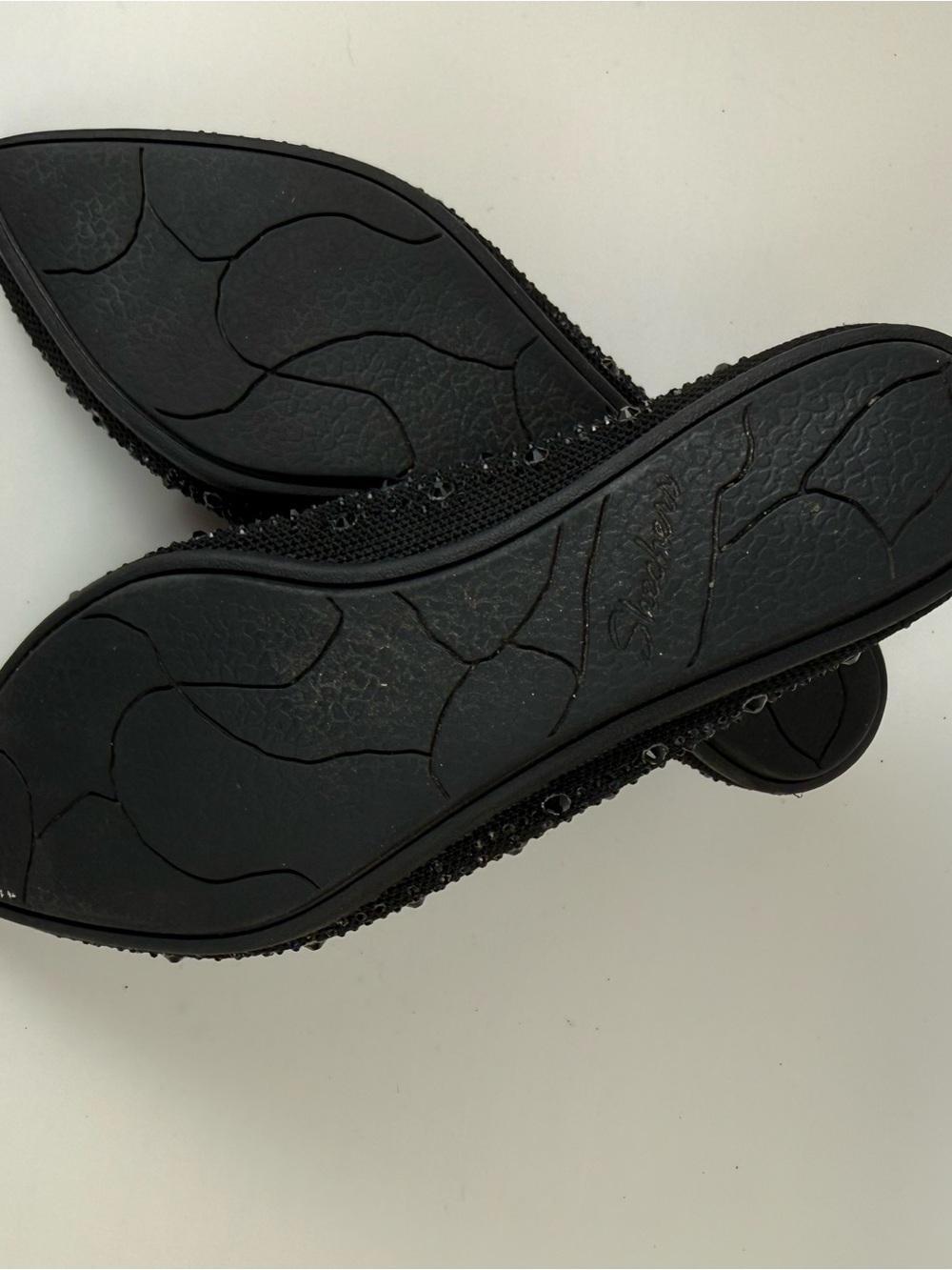 Skechers Gleam ‘N Glow Cleo 2.0 Womens Stretch Ballerina Slip On Shoes  Size 7 - Picture 9 of 10